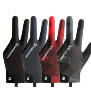 Guantes de billar, tres dedos para hombre y mujer.